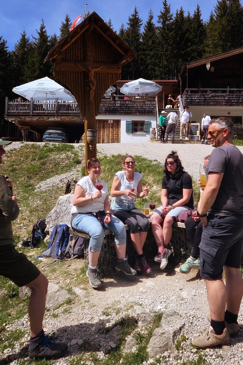 Wanderung Rohrkopfhütte in Schwangau mit Sandra Bischof und Mathias Starzer - Abstieg von der Rohrkopfhütte